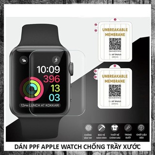 Miếng Dán Skin PPF Apple Watch Chống Xước Màn Hình Tự Phục Hồi Vết Xước Đủ Size 38mm 40mm 42mm 44mm