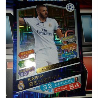 Benzema Hat trick Hero Topps match attax UCL 2017