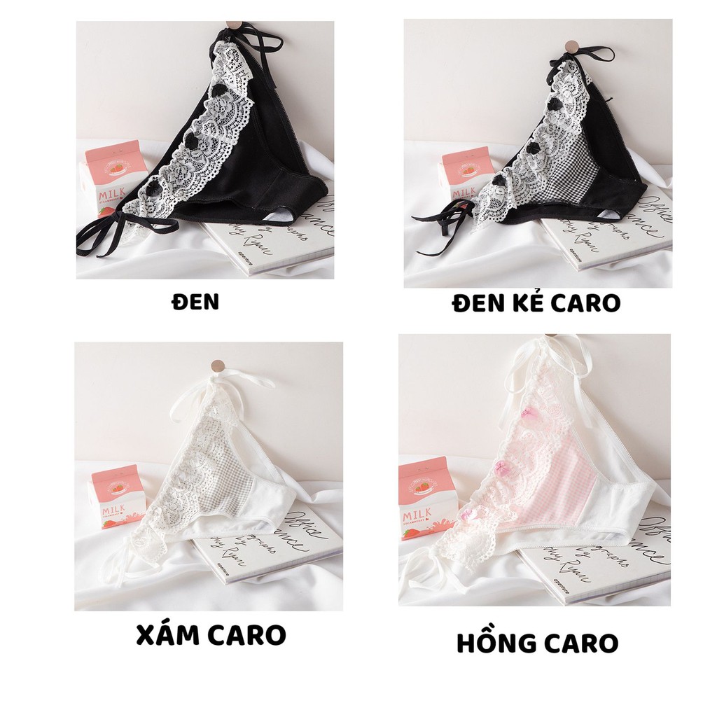 Quần Lót Nữ ❤️FREESHIP❤️ Quần Lót Cotton viền ren buộc nơ hông xinh xắn điệu đà quyến rũ mã 815 | BigBuy360 - bigbuy360.vn