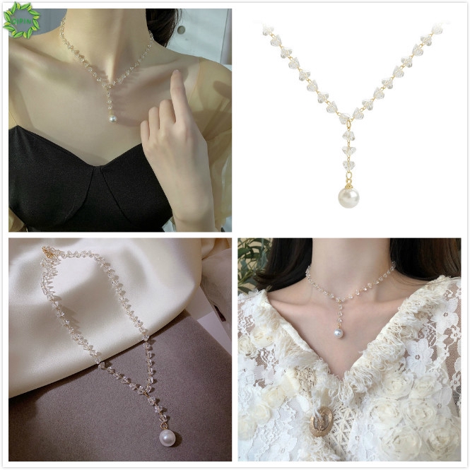 Dây Chuyền Đính Ngọc Trai Nhân Tạo Xinh Xắn Cho Nữ