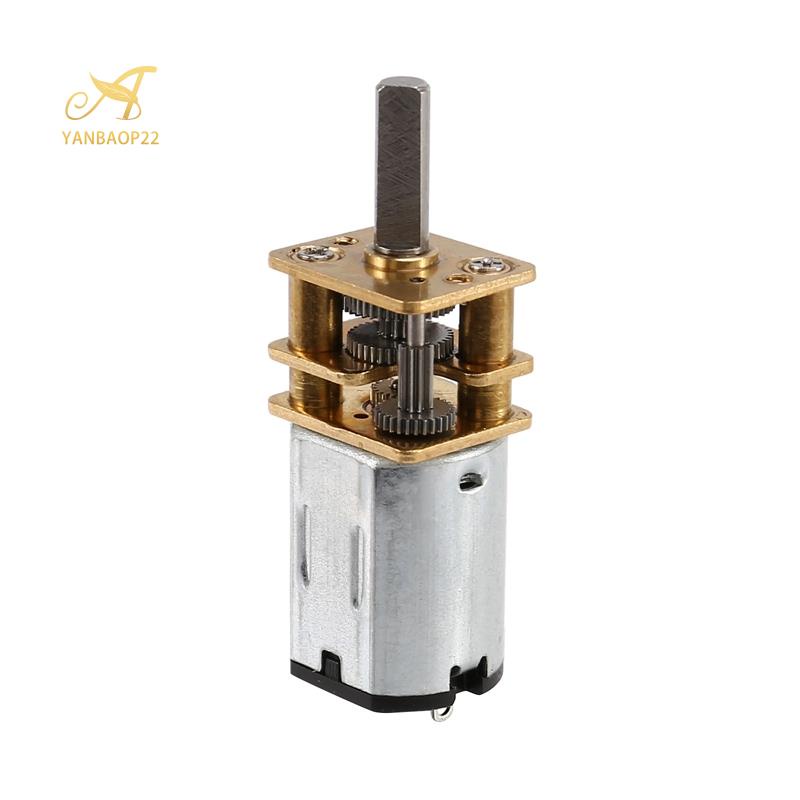 Mô Tơ Hộp Số Mini Giảm Tốc Độ Kèm 2 Đầu Nối Cho Xe Đồ Chơi RC Robot DIY