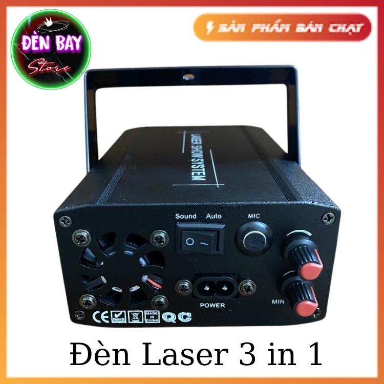 Đèn Laser 3 in 1 Cảm Biến Âm Thanh Hiệu Ứng Sóng Nước 3D Phù Hợp Dùng Cho Phòng Bay, Phòng Karaoke, Bar