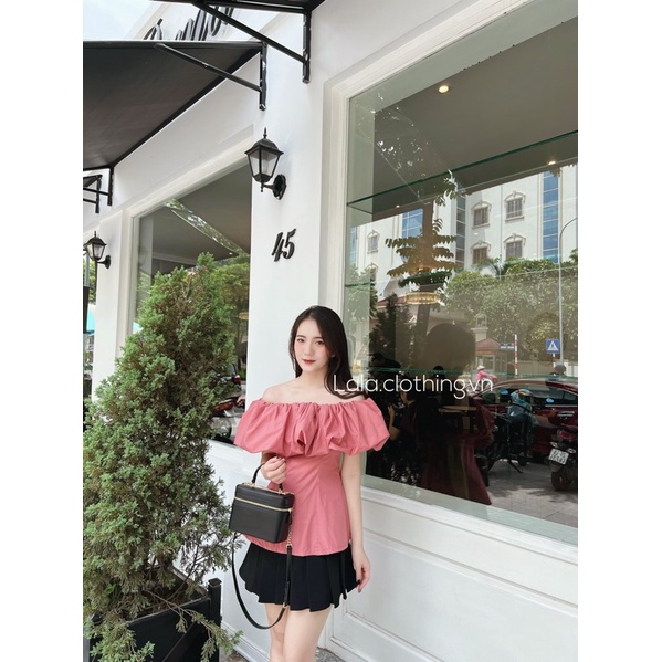 (SẴN) Áo trễ vai hồng M400