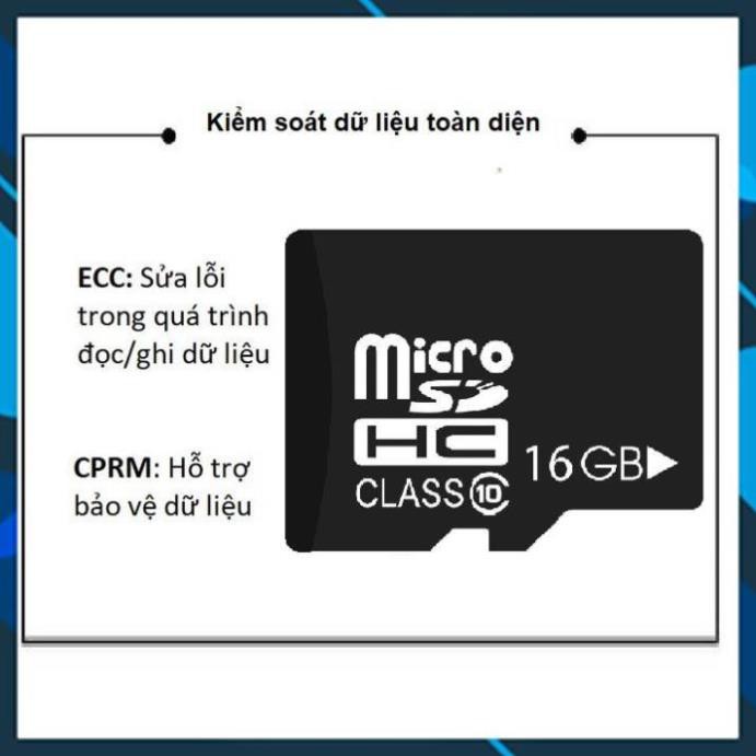 Thẻ nhớ 16G Class10 - tốc độ cao chuyện dụng cho Camera IP wifi, Smartphone, loa đài, BH 2 năm [Giá Hủy Diệt]