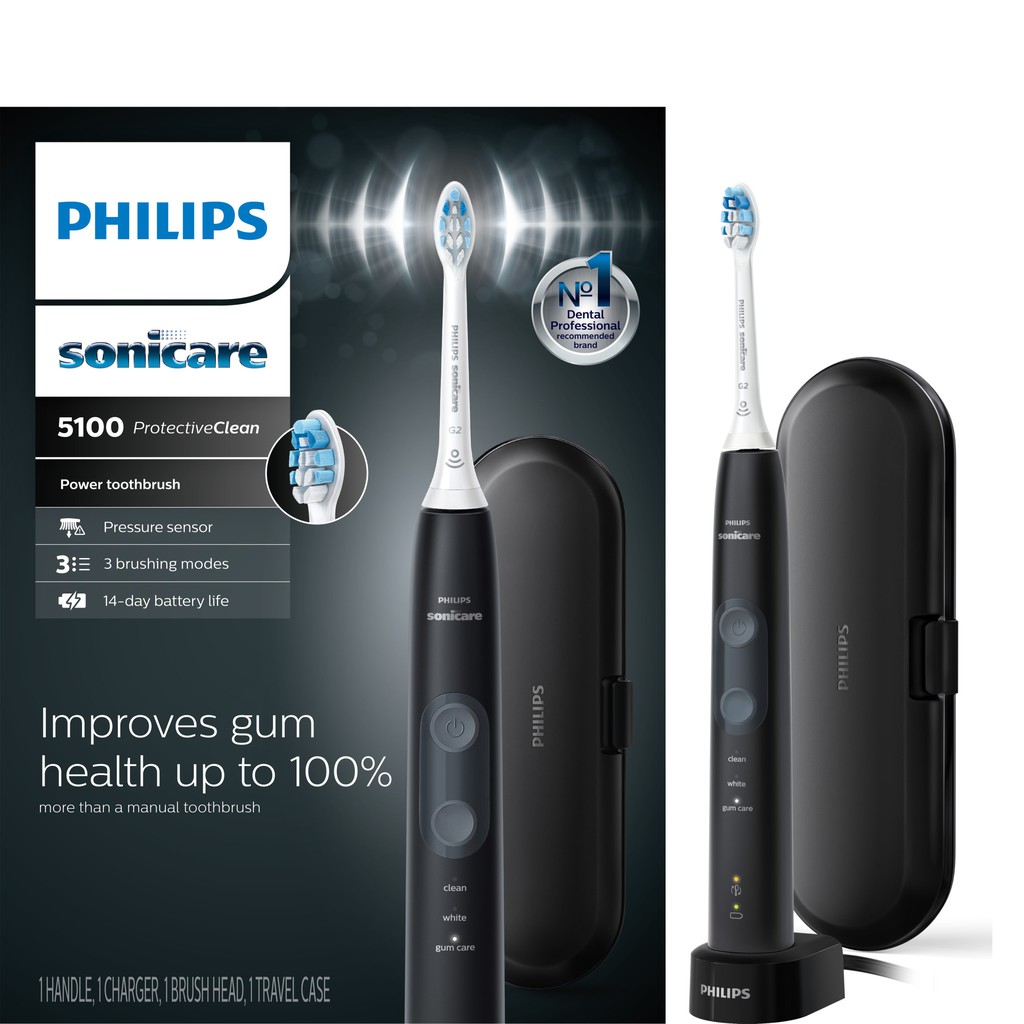 [Sale giá Sỉ] Bàn Chải Điện Philips Sonicare  5100 ProtectiveClean Gum Health, HX6850/60, USA