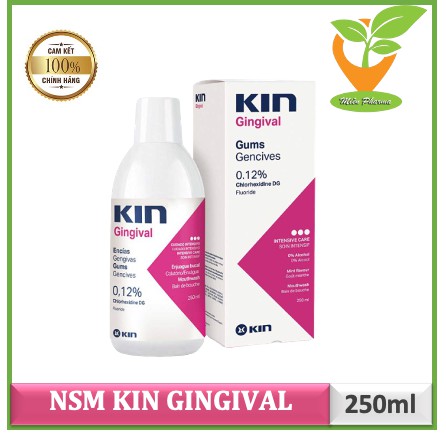 Nước súc miệng kin gingival ngăn ngừa viêm nướu 250ml [NSM KIN GINGIVAL]