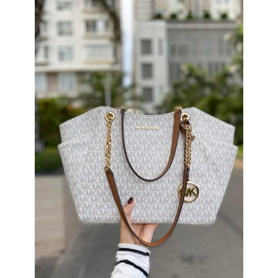 Túi xách tay nữ chính hãng Michael Kors đeo vai Logo siêu xinh - Size 26*24cm