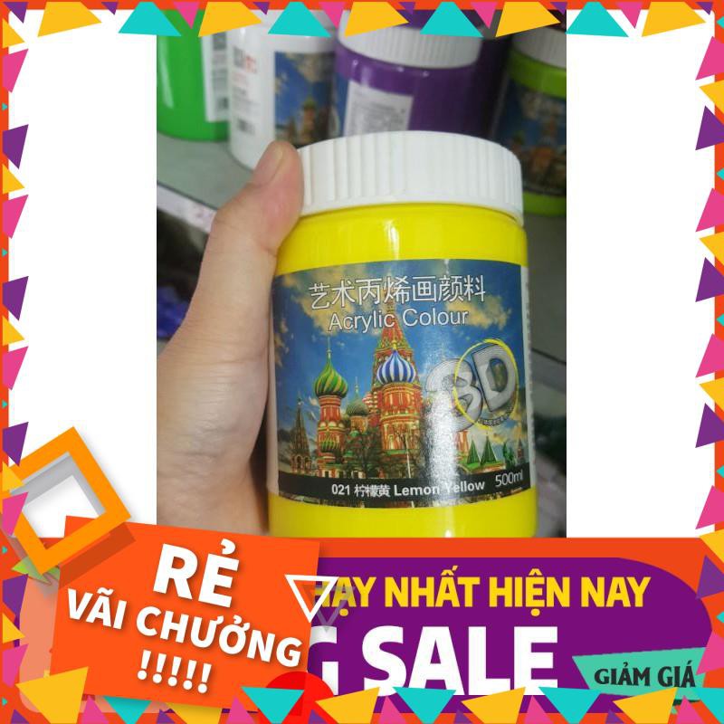 [BÁN CHẠY]  [ Chính hãng ] MÀU VẼ ACRYLIC 3D NGOÀI TRỜI - 500ml