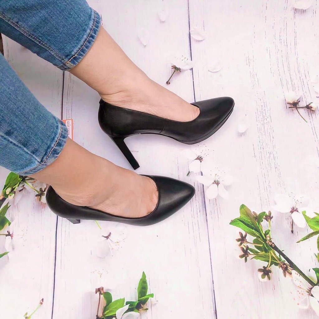 Giầy Cao Đúp Đế 8cm Da Thật VNXK