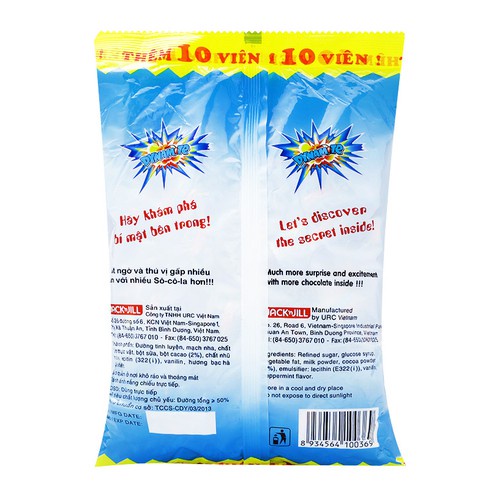 KẸO DYNAMITE BẠC HÀ NHÂN SOCOLA 330G