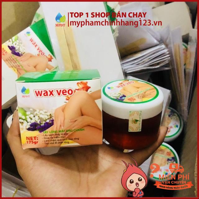 WAX LÔNG VEO Tẩy sạch MỌI VÙNG Lông + TẶNG kèm giấy wax và que gạt