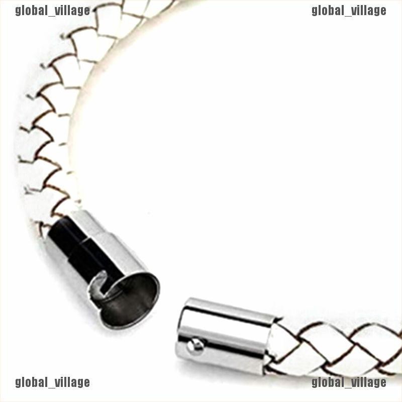 Bộ 5 Khóa Nam Châm Kèm Dây Da Dùng Làm Vòng Tay Handmade DIY