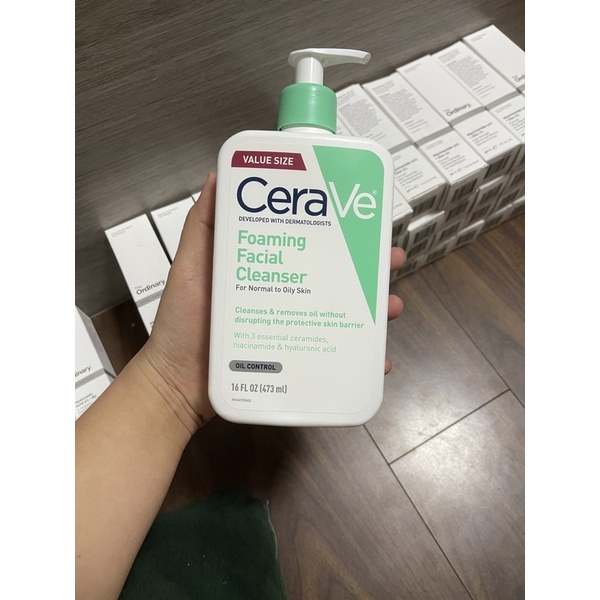 🦋Sữa rửa mặt Cerave foaming facial cleanser dành cho da thường, da dầu, da hỗn hợp | BigBuy360 - bigbuy360.vn