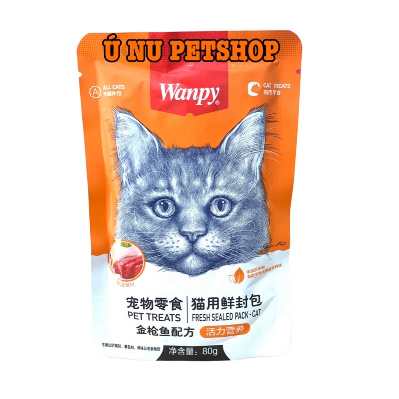 10 gói Pate WANPY 80G cho mèo - Ú Nu Pet Shop