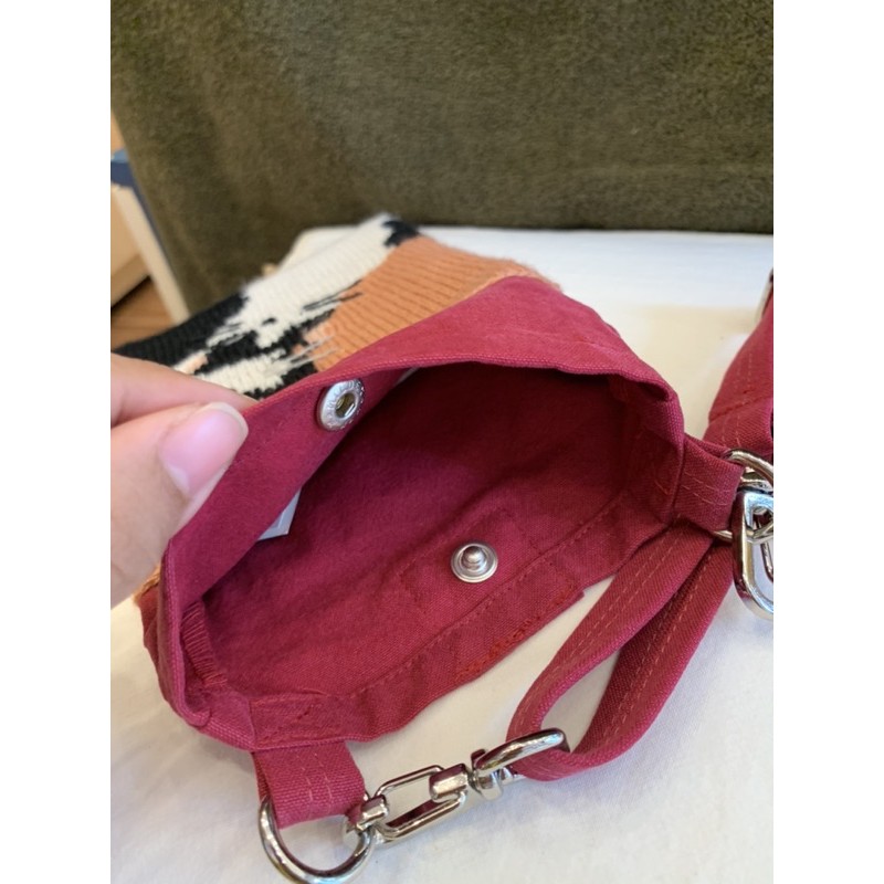 Túi chéo kết hợp len Hikosen Cara