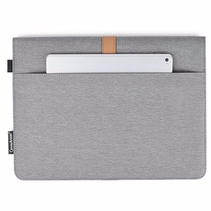 Túi chống sốc Laptop, Macbook Canvas Artisan Chính Hãng chống sốc 6 chiều SỌC GHI