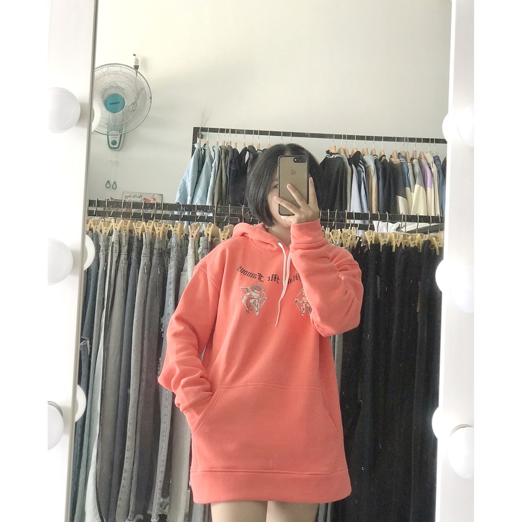 Áo Hoodie unisex from rộng TT còi unisex