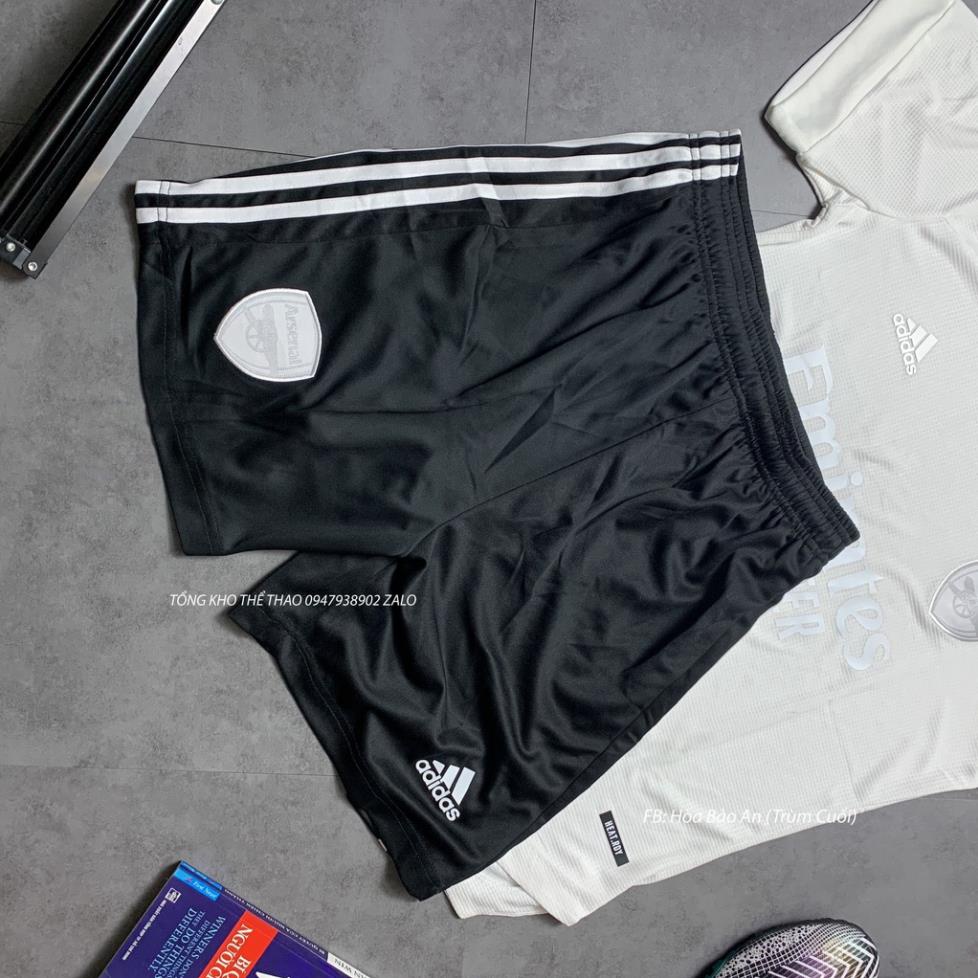 Set bộ thể thao Nam áo bóng đá CLB Arsenal Training 2022 Vải Thái màu kem siêu HOT phom 43-90kg