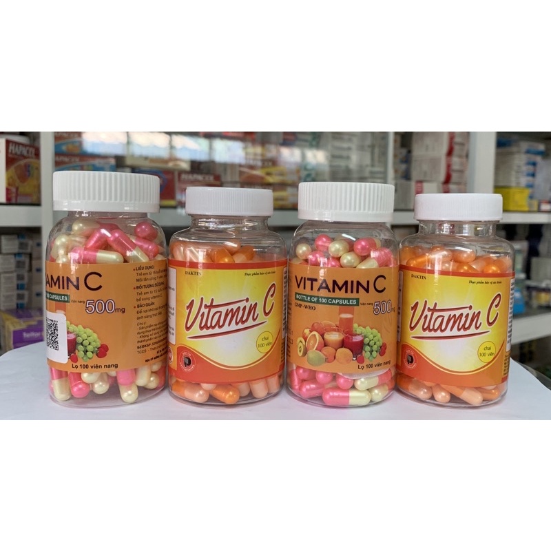 Vitamin C 500mg lọ 100 viên nang
