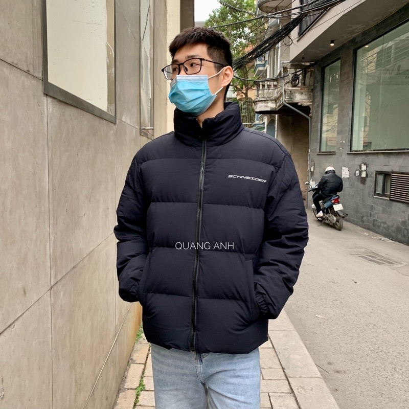 Áo phao lông vũ Schneider cản gió siêu ấm siêu nhẹ