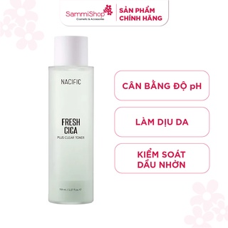 Nước cân bằng kiềm dầu Nacific Fresh Cica Plus Clear Toner 150ml