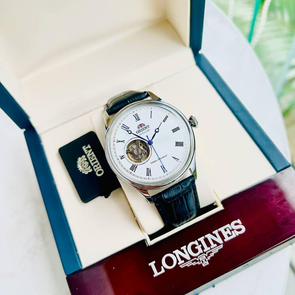 Đồng Hồ Nam Tự Động Orient Caballero FAG00003W0 Viền Bác Kính Khoáng Dây Da Đen Size 43mm Chống Nước 50M