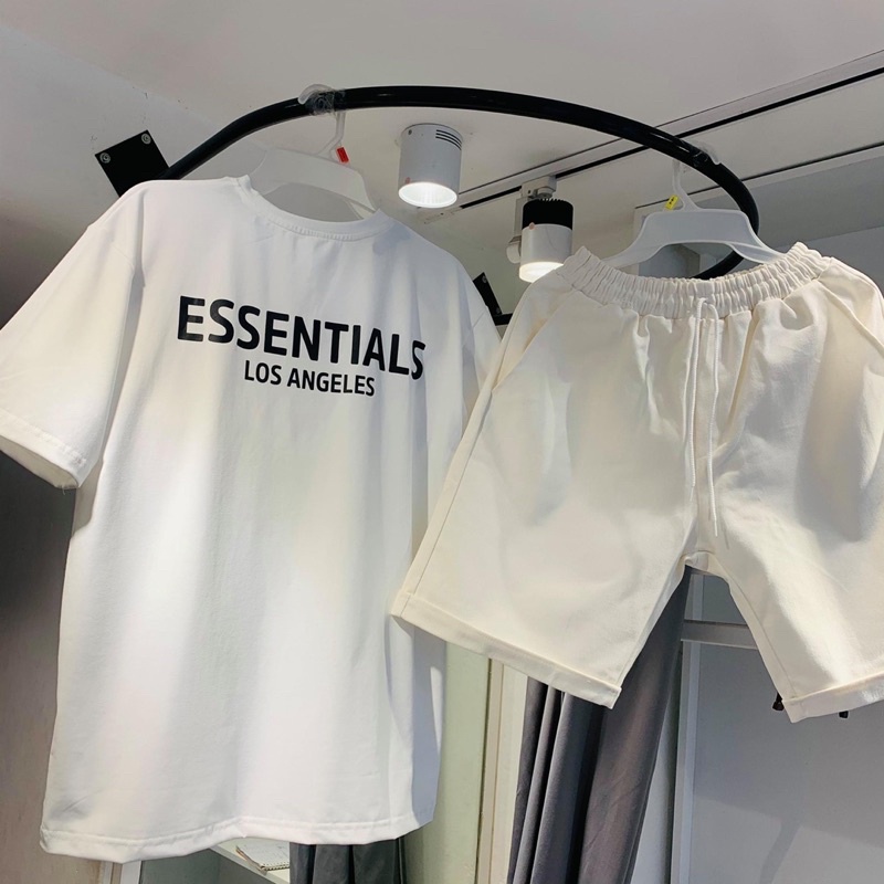 Bộ Đồ Mùa Hè Unisex Nam nữ, Chất Cotton Trơn Mềm Thoáng Co Dãn