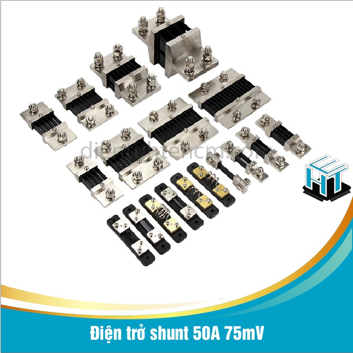 Điện trở shunt 50A 75mV, Sử dụng trong các mạch đo dòng
