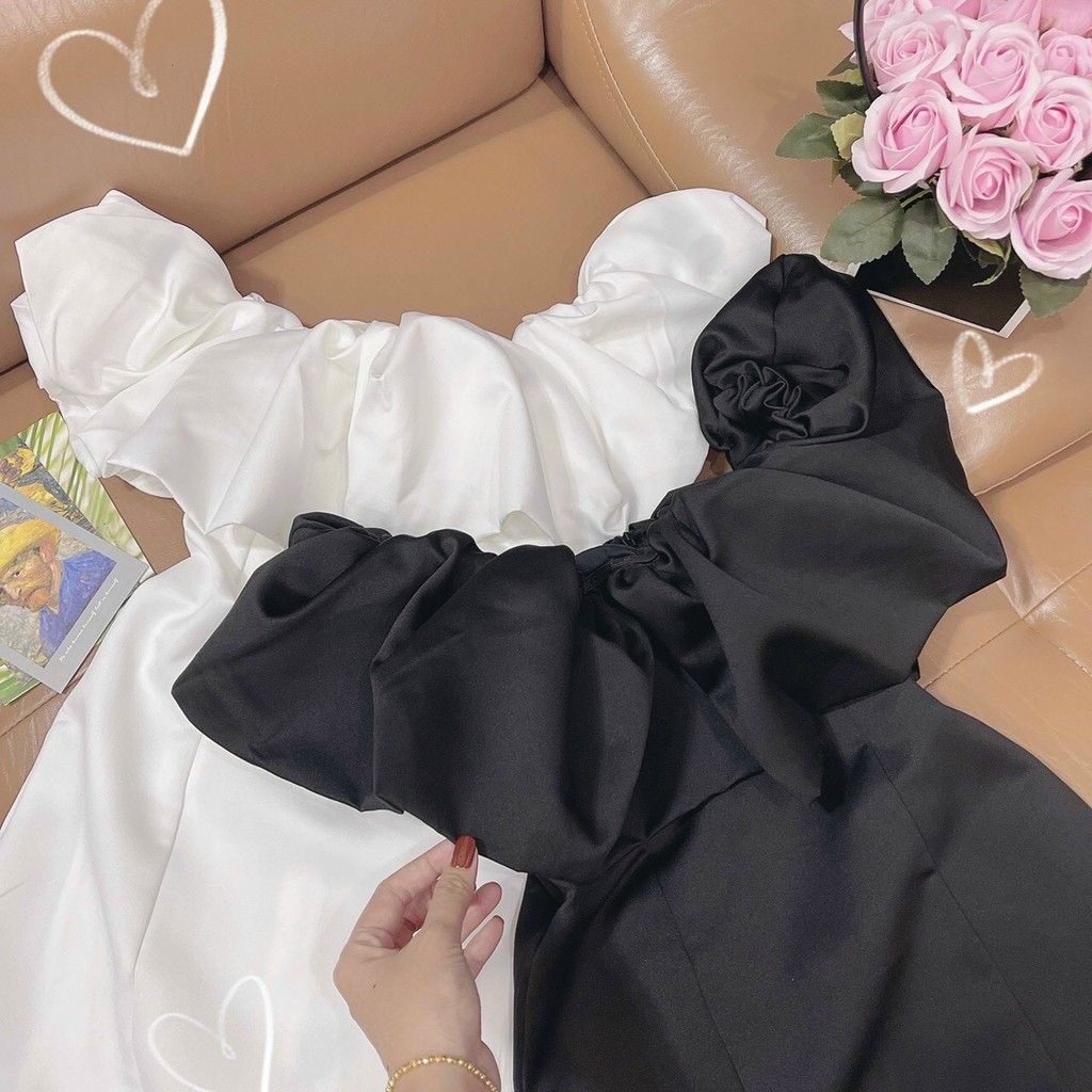 Đầm bèo ống bẹt vai 5màu phong cách đi tiệc đi chơi 💖 KÈM ẢNH THẬT 💖 BAO KIỂM ❌ | BigBuy360 - bigbuy360.vn