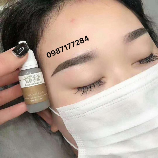 Mực xăm mày Meroyor bong chuẩn