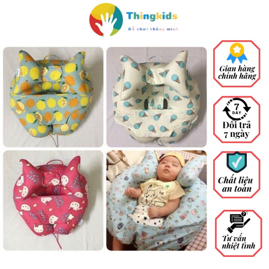 Combo Gối Chữ C và Gối Tai Voi cho bé - Thingkids