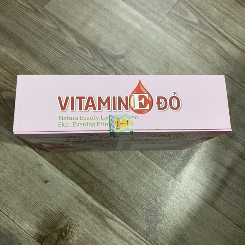 Viên uống trắng da VITAMIN E đỏ Natura Beauty Lady Lycopen Skin Evening Prime Oil -Vitamin E400 iu tinh dầu hoa anh thảo