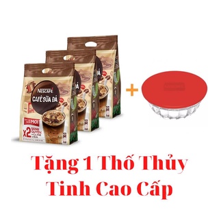 Nescafé - combo 3 bịch cafe sữa đá nestle công thức mới x2 sánh quyện
