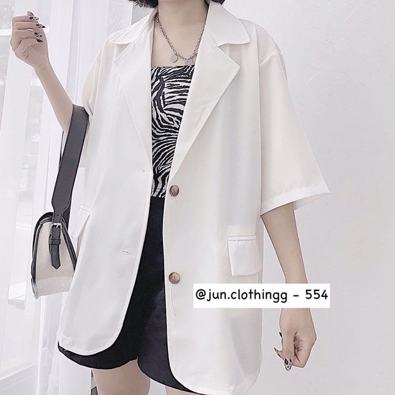 Blazer tay cộc trendy- 554