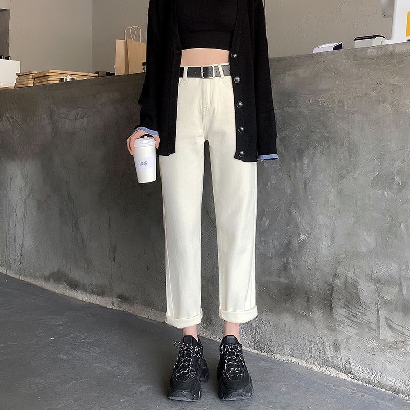 Quần kaki dáng baggy lưng cao