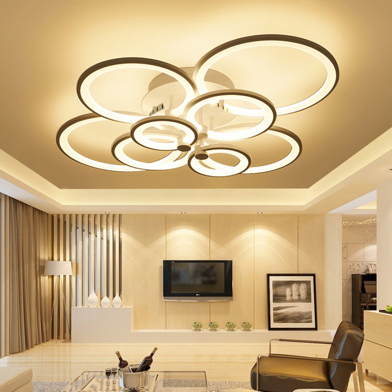ĐÈN ỐP TRẦN TRANG TRÍ - ĐÈN ÁP TRẦN TRANG TRÍ PHÒNG KHÁCH 3 CHẾ ĐỘ SÁNG, CÓ ĐIỀU KHIỂN TIỆN DỤNG