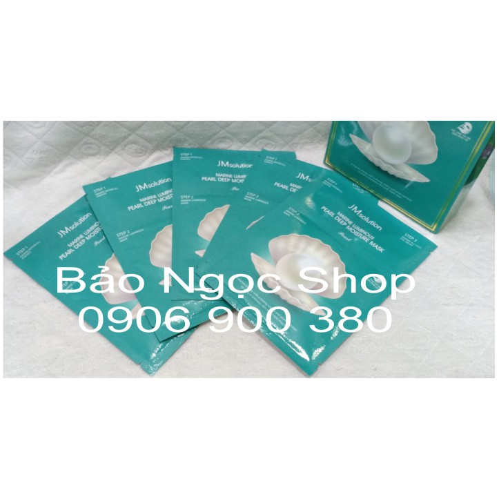 Combo 5 Mặt Nạ Giữ Ẩm Dưỡng Trắng Da Chiết Xuất Ngọc Trai