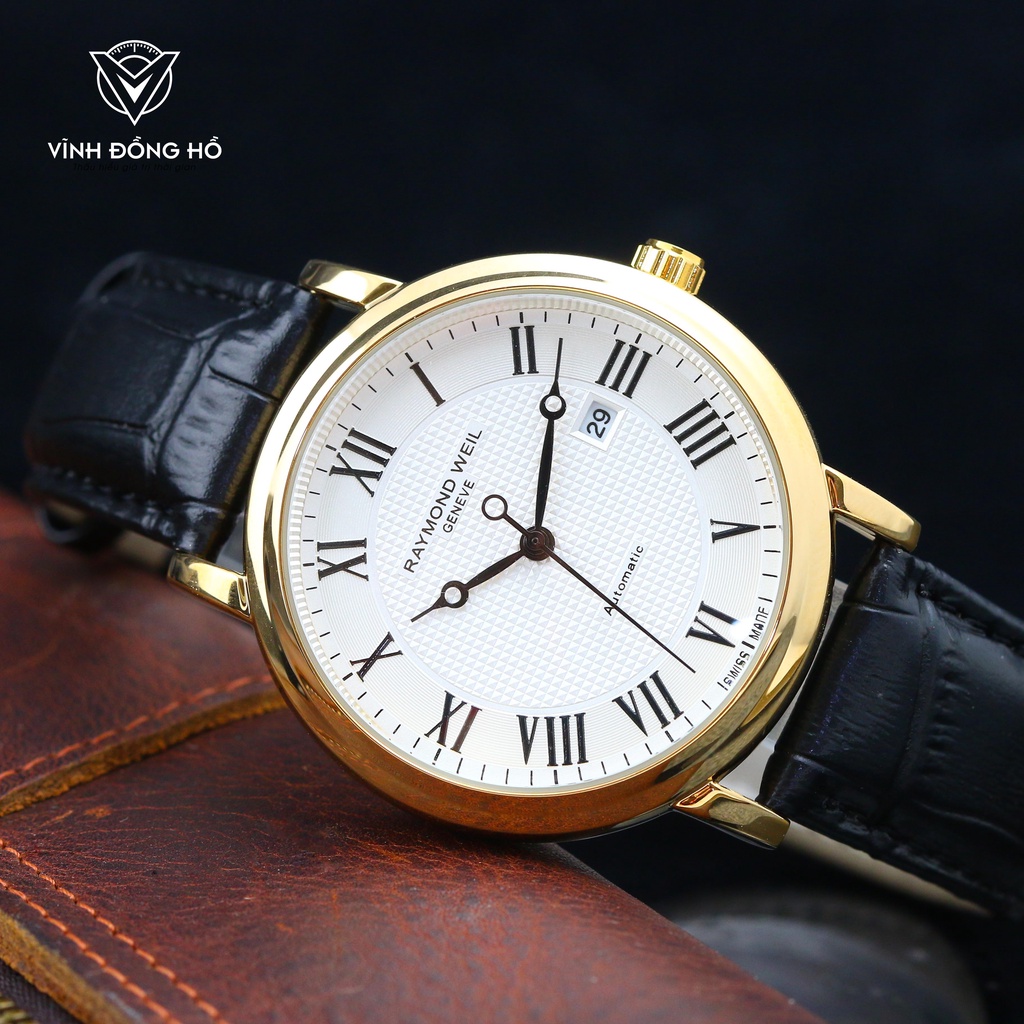Đồng Hồ - Đồng Hồ Nam Raymond Weil - Dây Da Cao Cấp - Full Box - Phong Cách Đẳng Cấp Thời Thượng - Bảo Hành 12 Tháng