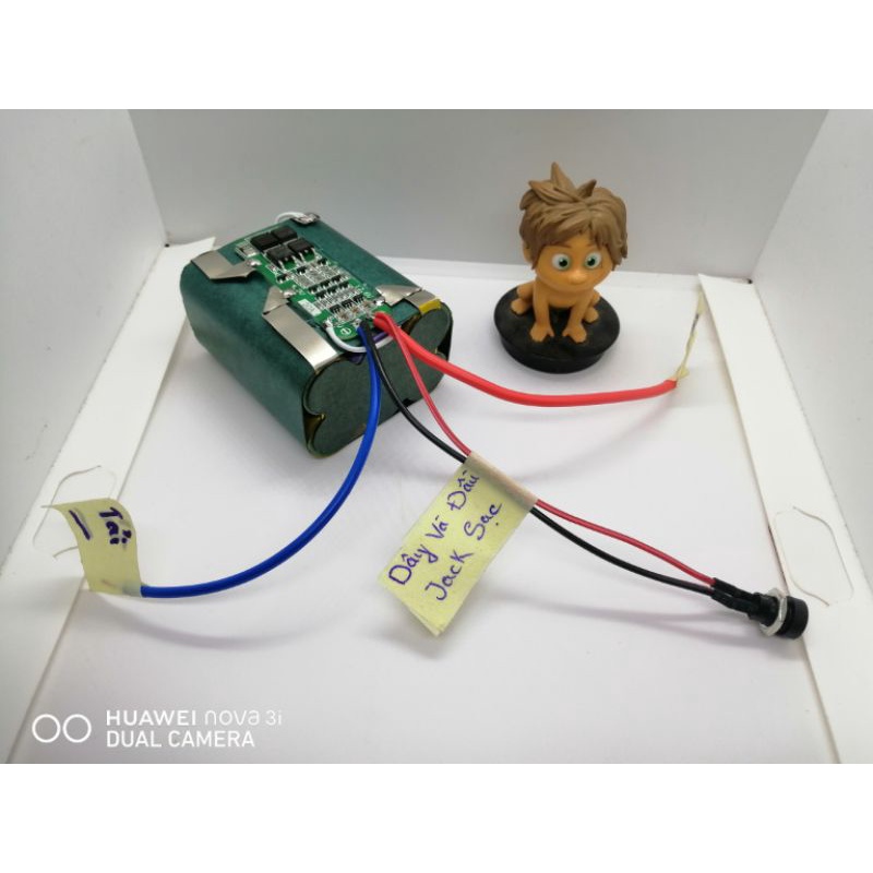 Khối Pin National 3S2P 12,6V hàn dây sẵn