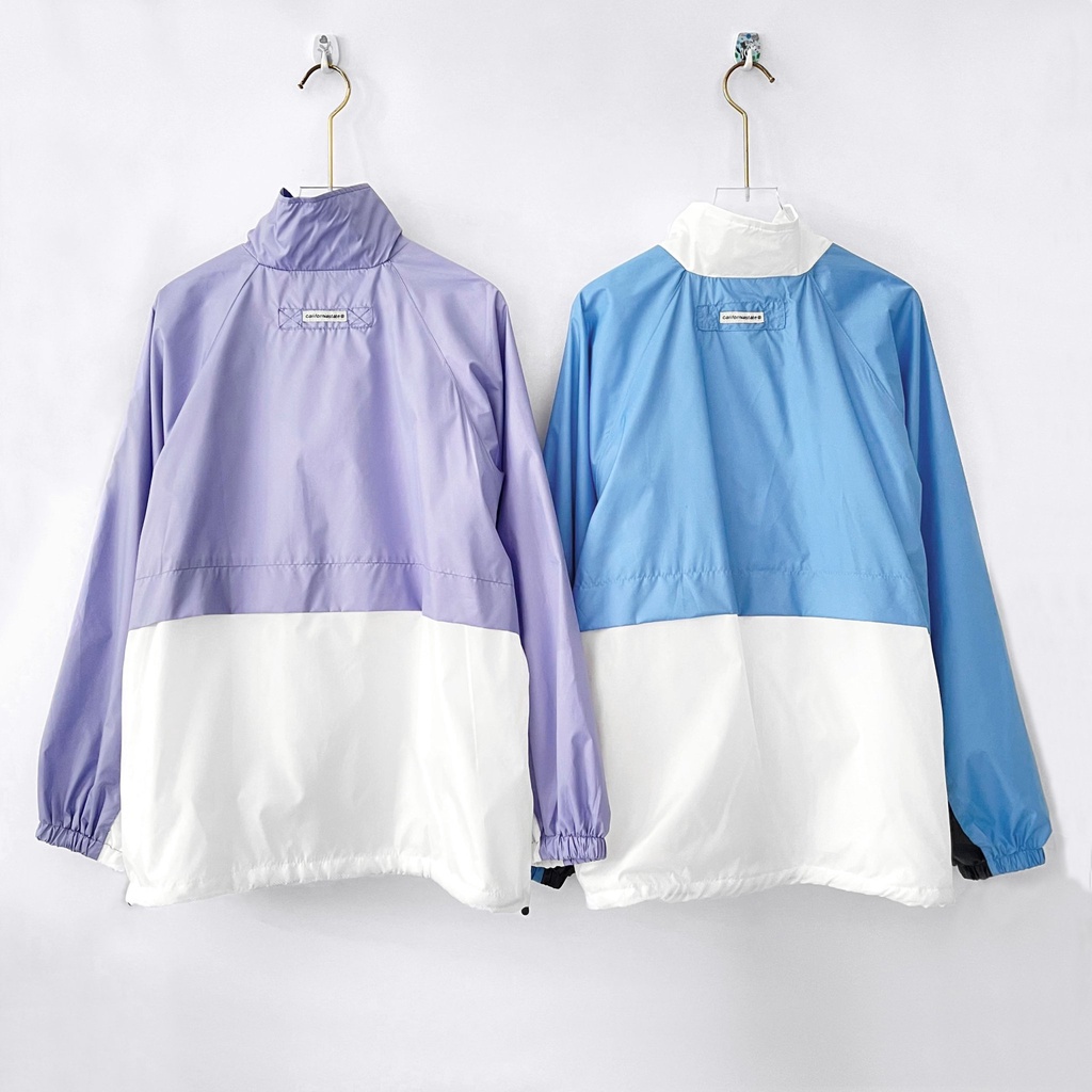 ÁO KHOÁC ÁO GIÓ WHO.AU VNXK XANH TÍM PHỐI TRẮNG - HÀNG CHUẨN VNXK