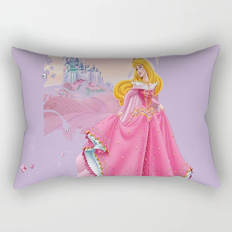 Vỏ gối chữ nhật 30x50 họa tiết công chúa Disney trang trí nhà cửa nội thất