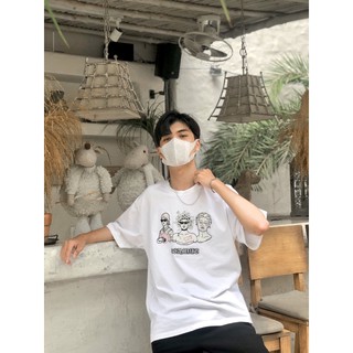 Áo thun cotton medusa 3camvie thấm hút mồ hôi màu trắng
