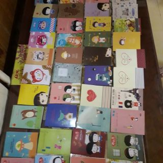 Combo 60 sổ note các hình+ 100 ngòi xanh + 100 ngòi đỏ
