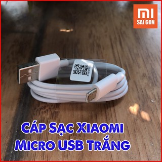 [Hỏa Tốc HCM] Cáp sạc Micro USB 3A (Trắng) 1 MÉT/2 MÉT hoặc Cáp TYPE C 3A 1 Mét