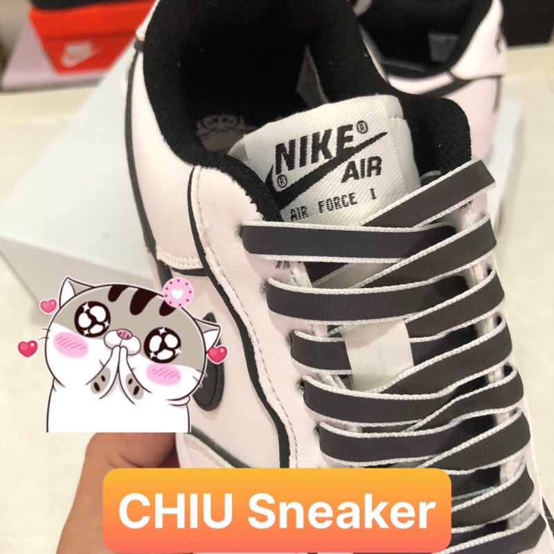 Giày thể thao nam nữ tăng chiều cao air force 1 trắng đen phản quang cao cấp giày Sneaker AF1 trắng đen