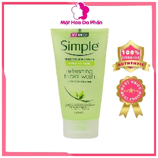 Sữa Rửa Mặt Simple Kind To Skin Refreshing Facial Wash Gel