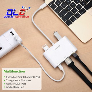 Cáp chuyển usb type-c sang vga và usb 3.0