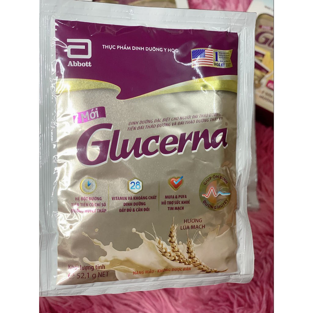 COMBO SỮA GLUCERNA HƯƠNG LÚA MẠCH 52,1G