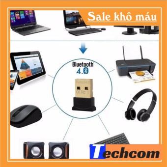 USB Bluetooth V4.0 kết nối bàn phím, chuột tay cầm chơi game, loa...dành cho PC, Laptop