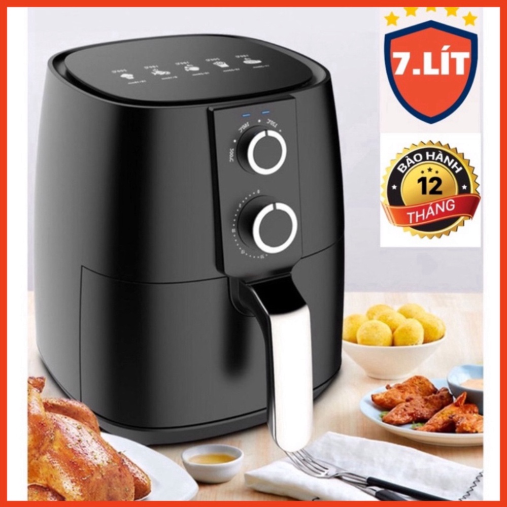 Nồi chiên không dầu CAMEL 7 lít, LỖI 1 ĐỔI 1, Bảo hành chính hãng 12 tháng.